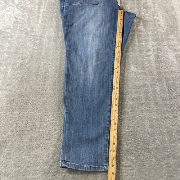 Judy Blue Pull On Jogger Jeans Womens 18W Blue Elastic Waist Patch Pocket Denim - Picture 5 of 10